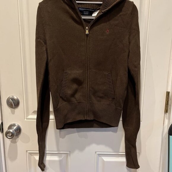 Ralph Lauren Sweaters - Polo Ralph Lauren Knit Zip up brown